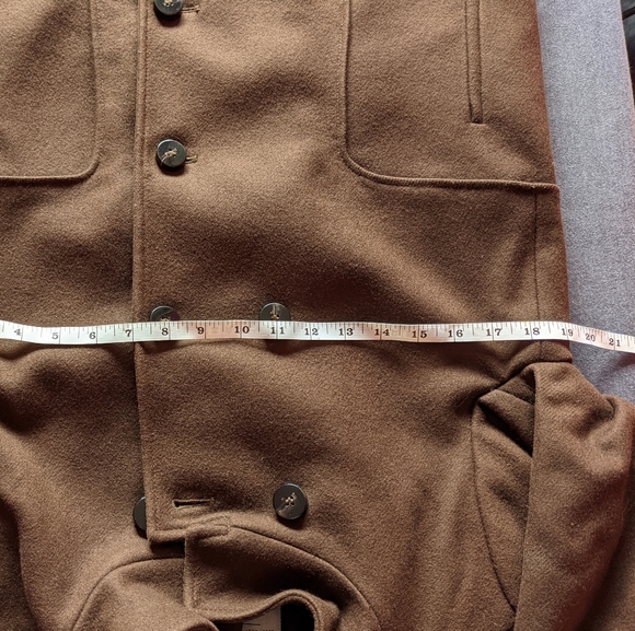 Zara, Brown Wool outer, pea coat - Picture 7 of 9